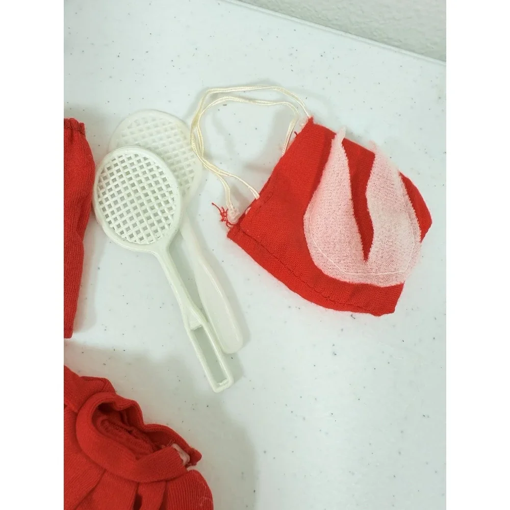 Vintage Skipper Teen Pet Pals, Tennis Skirt, Racket, Bag. Trendy Teen 774 Barbie